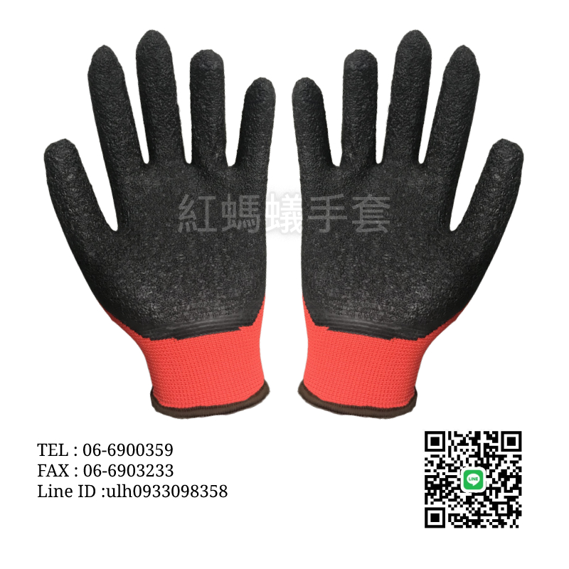 13針花紋手套 - 膠手套